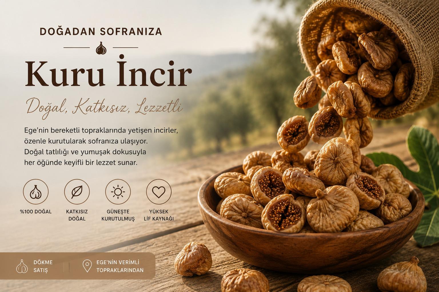Çuvaldan dökülen Aydın kuru inciri